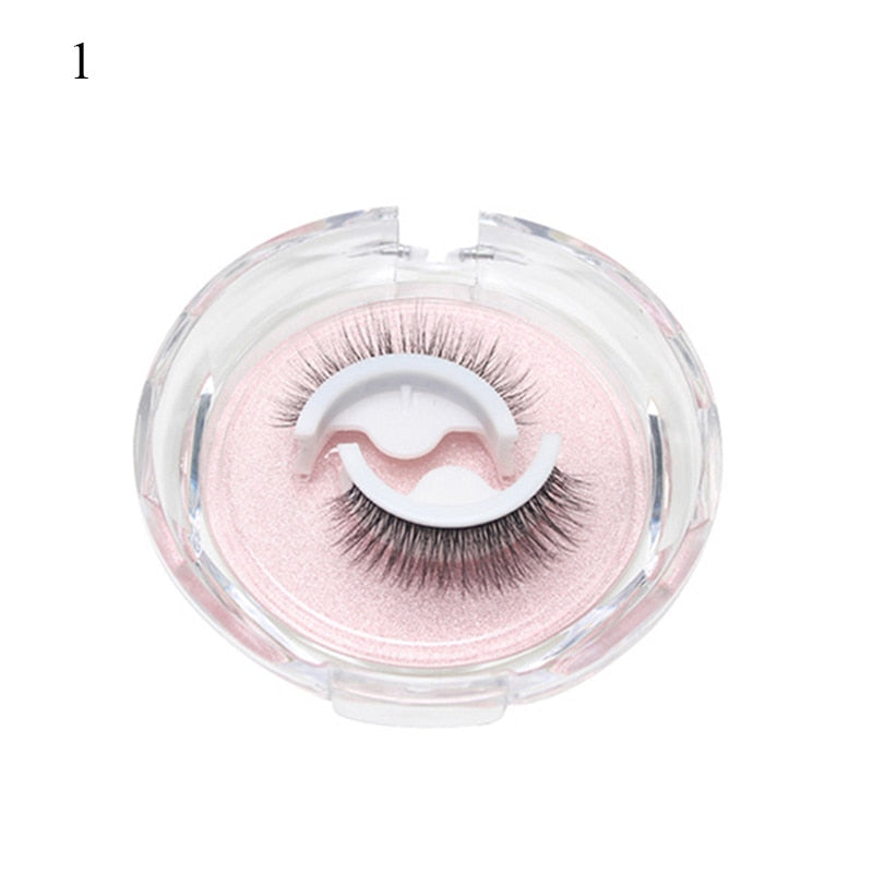 1Pair Reusable Self-adhesive False Eyelashes