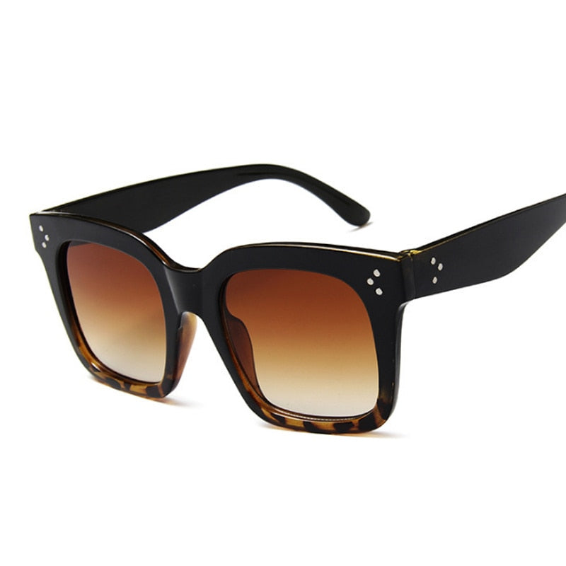 Lunettes de Soleil Carrées Oversize Femme