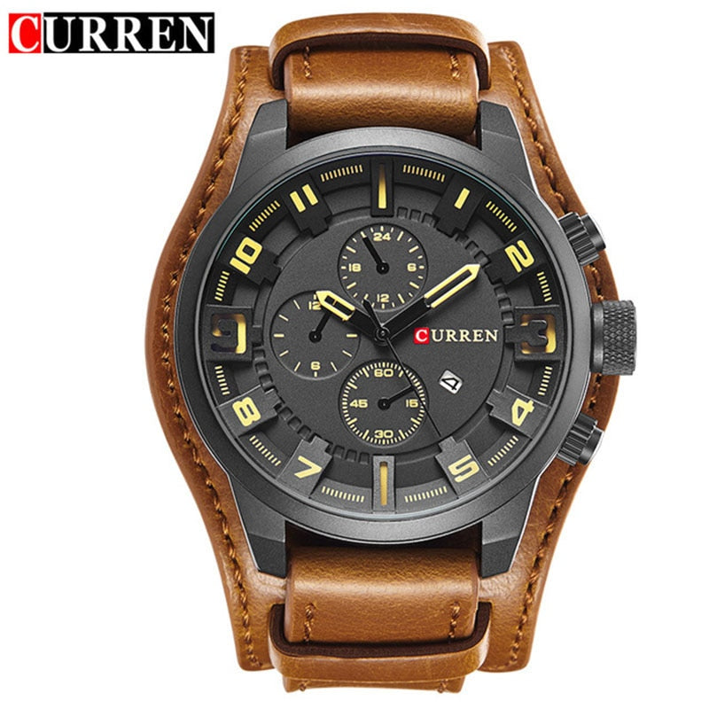 CURREN Hommes Montres Top Marque De Luxe