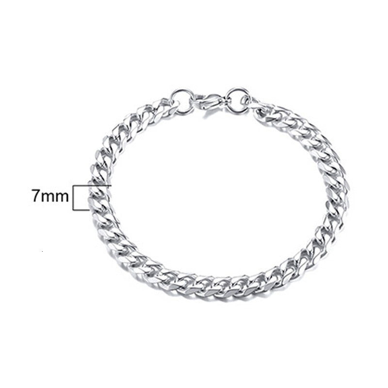 Curb Cuban Link Chain Bracelet