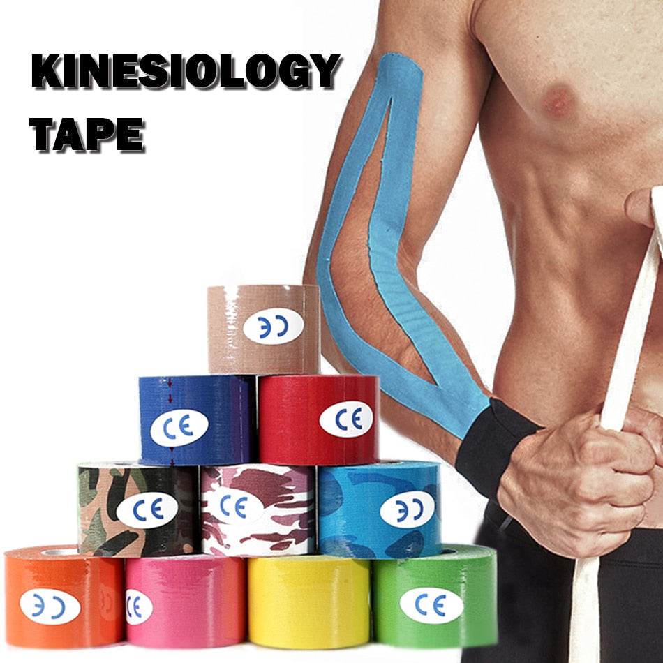 Kinésiologie Bande Sport Athlétisme Élastique Genouillère Soutien Coude Protecteur Pad Volleyball Bandage Kinesio Fixer bande Bracelets