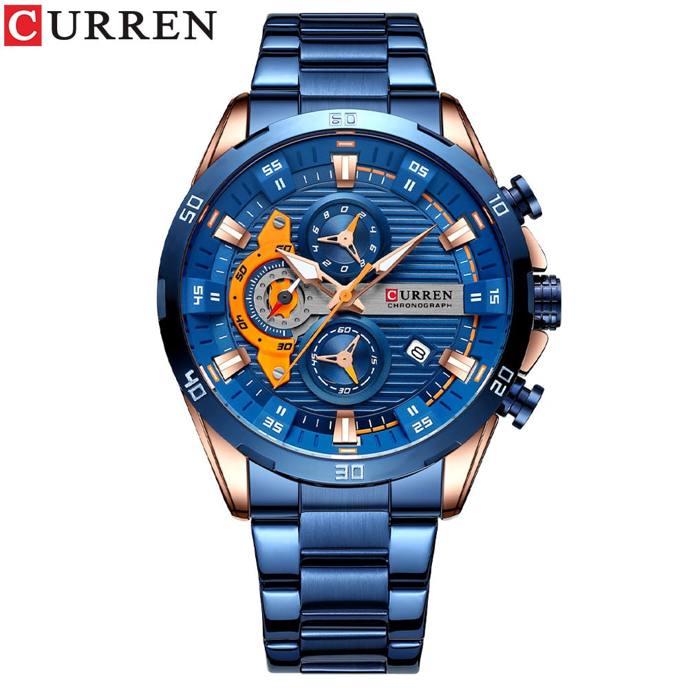 CURREN Nouvelles Montres Homme Chronographe