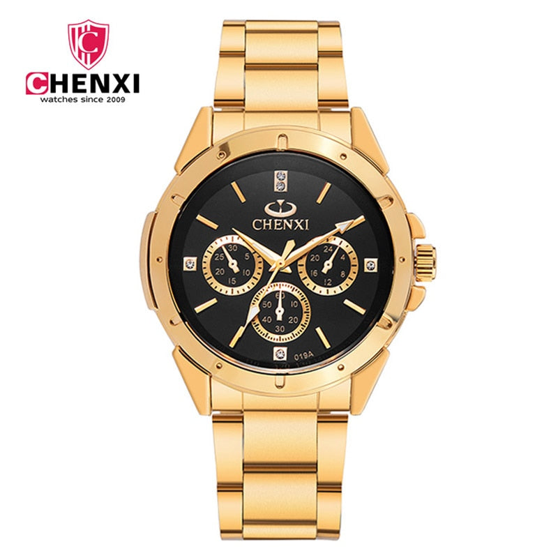 CHENXI Luxury Gold Men's Watches