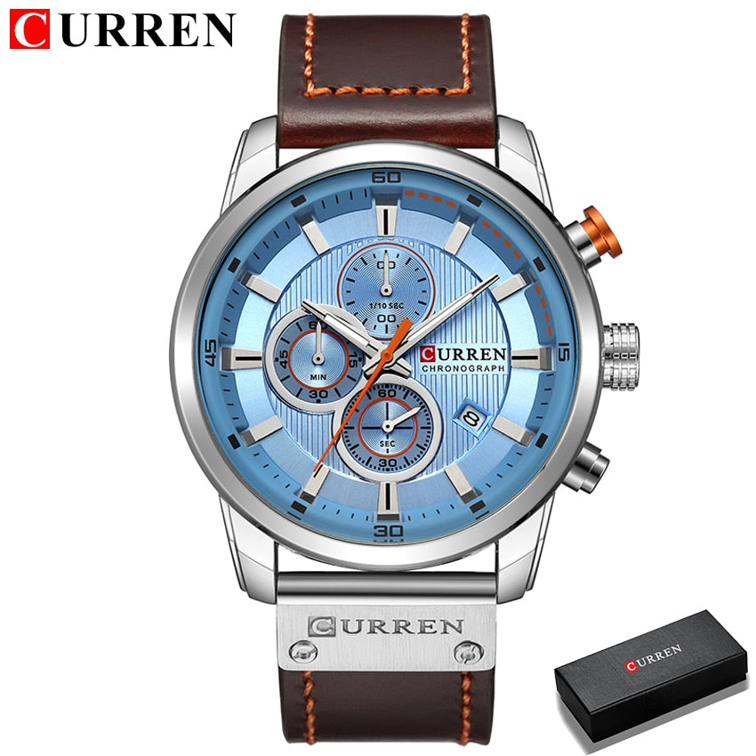 CURREN Mode Date Quartz Hommes