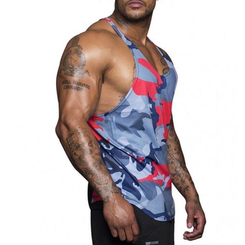 Gym Mens Bodybuilding Camo