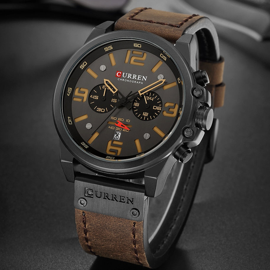 CURREN Mens Watches Top Luxury Brand