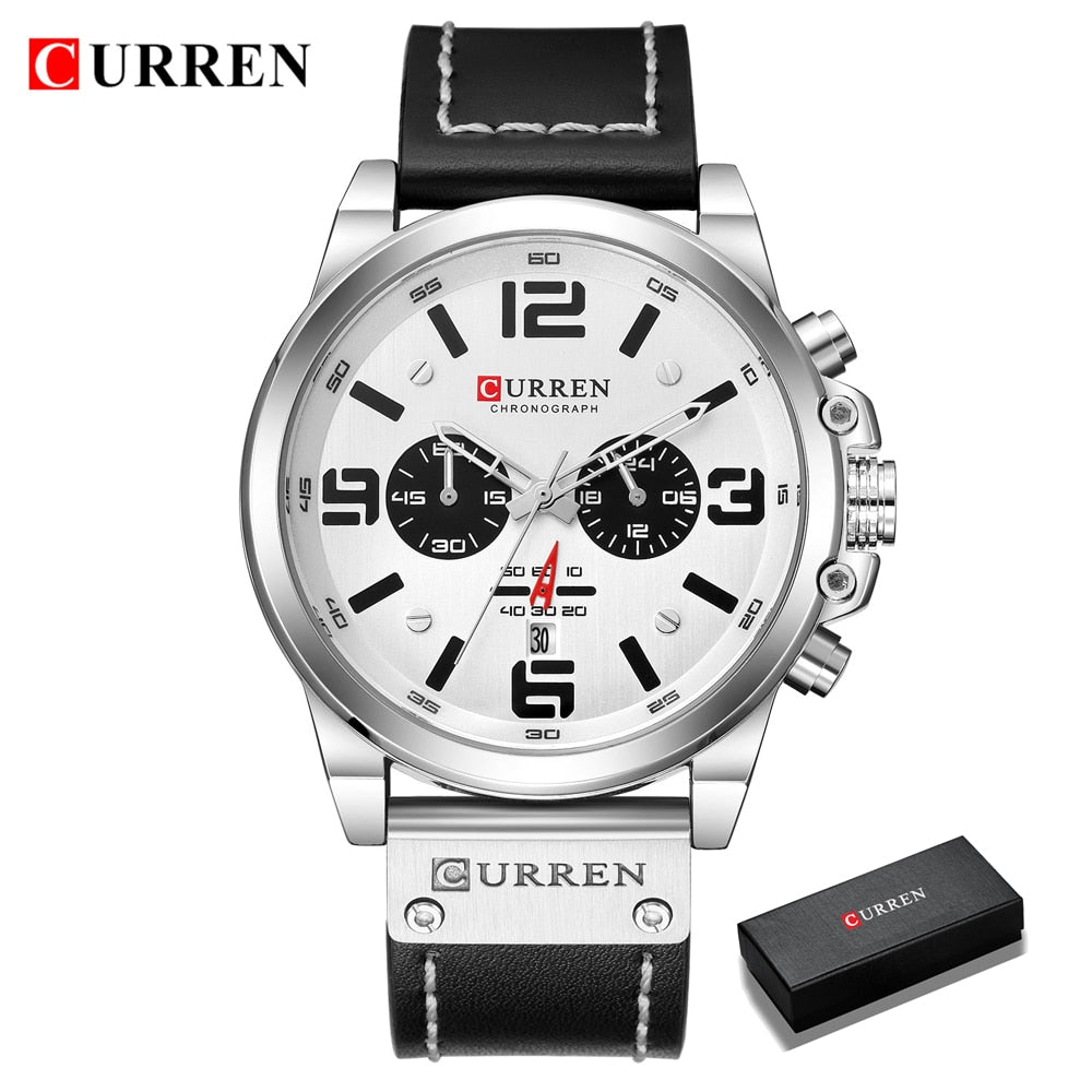 CURREN Montres Homme Top Marque de Luxe