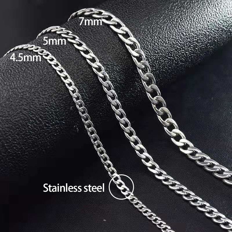 Stainless Steel Cuban Chain Necklaces