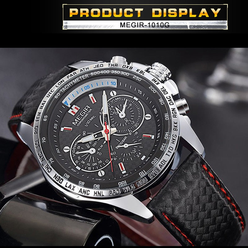 MEGIR Mens Watches Top Brand Luxury