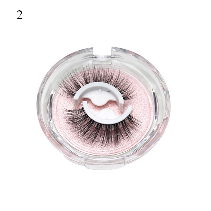 1Pair Reusable Self-adhesive False Eyelashes