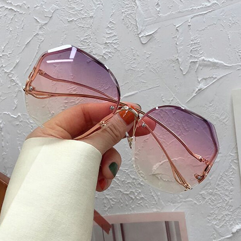 Irregular Round Sunglasses Women