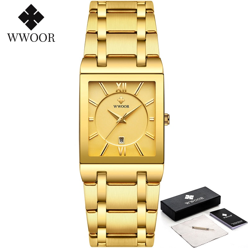 Montre Relogio Masculino WWOOR en or