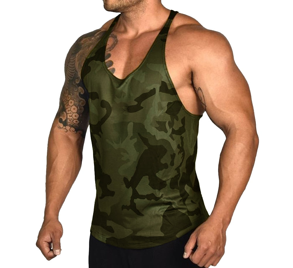 Gym Mens Bodybuilding Camo