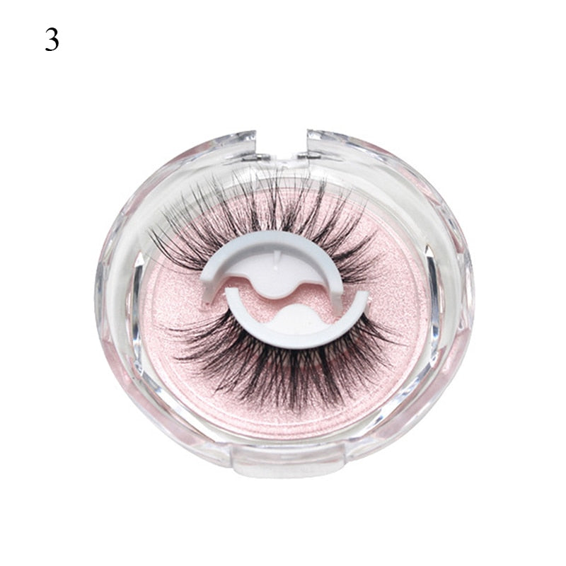 1Pair Reusable Self-adhesive False Eyelashes