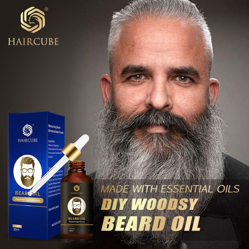 30 ml d'huile essentielle de croissance de barbe efficace naturelle