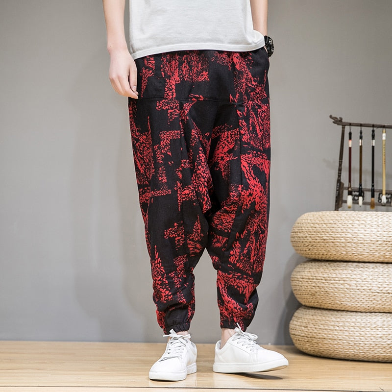 Harem Pants Men Solid