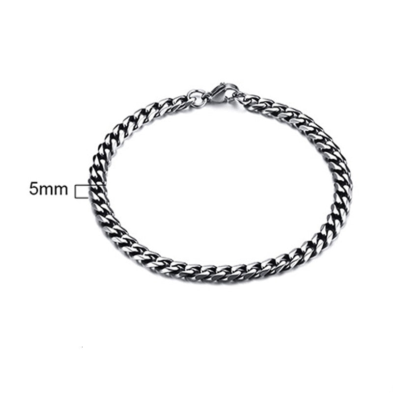 Curb Cuban Link Chain Bracelet