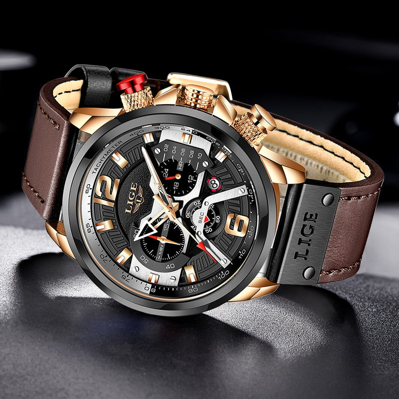 2022 New Mens Watches LIGE Top Brand