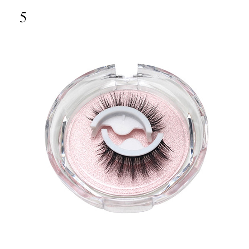 1Pair Reusable Self-adhesive False Eyelashes