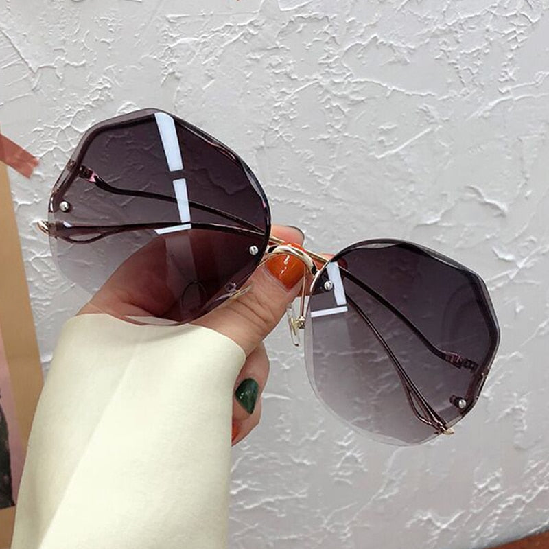 Irregular Round Sunglasses Women