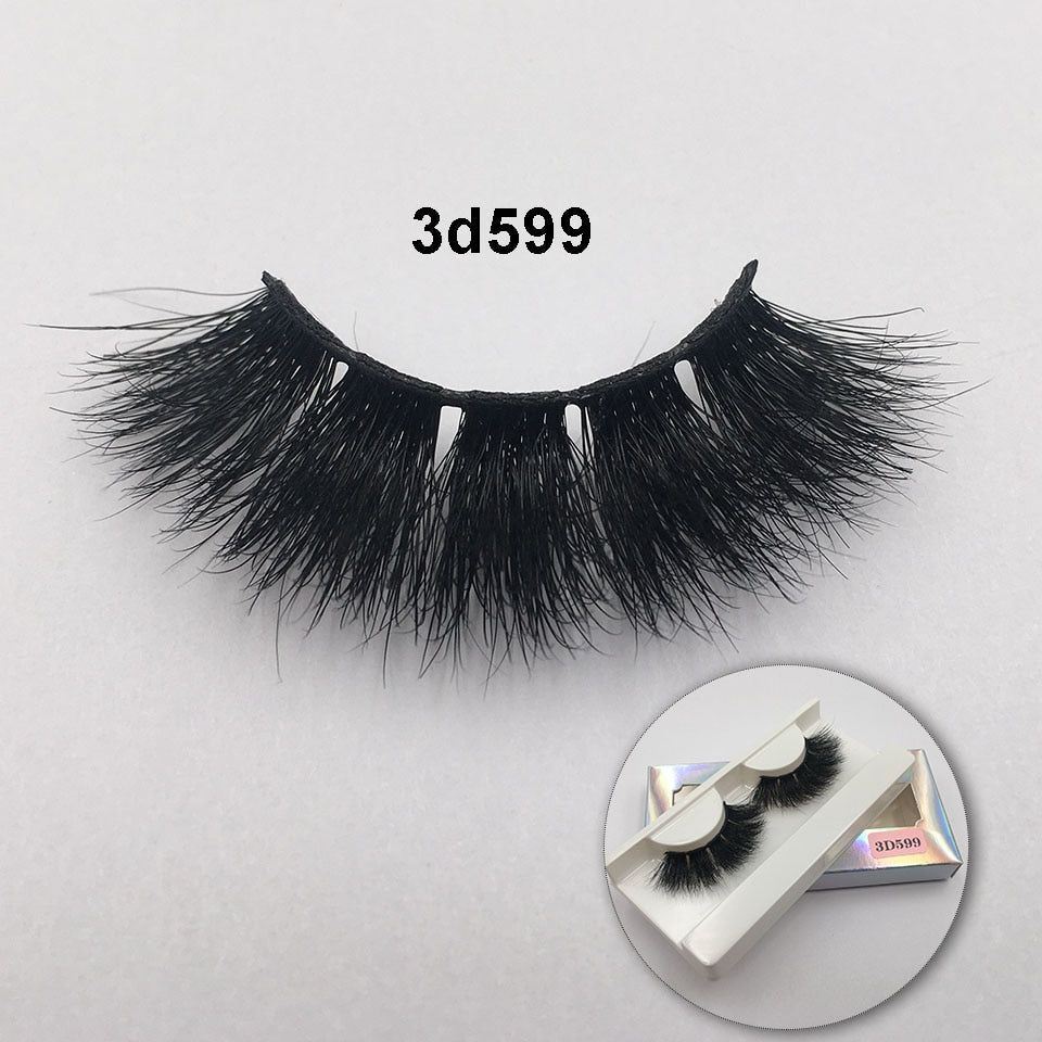 RED SIREN Fluffy Mink Lashes Short