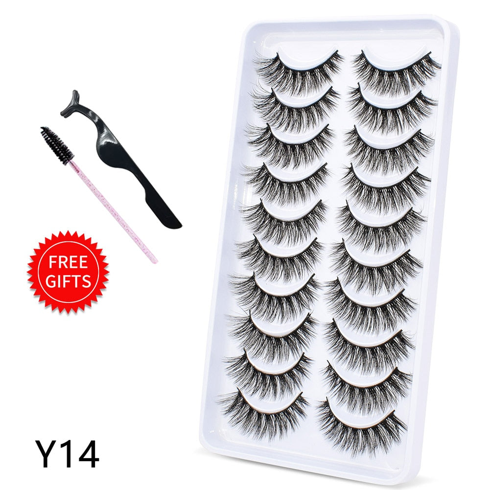 5/10Pairs 3D Mink Lashes Natural Eyelashes