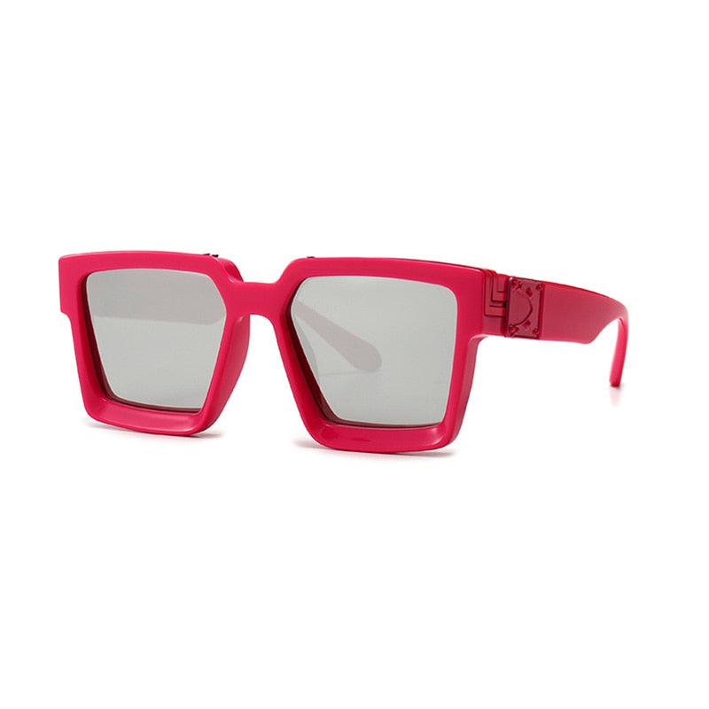 SHAUNA Retro Square Sunglasses