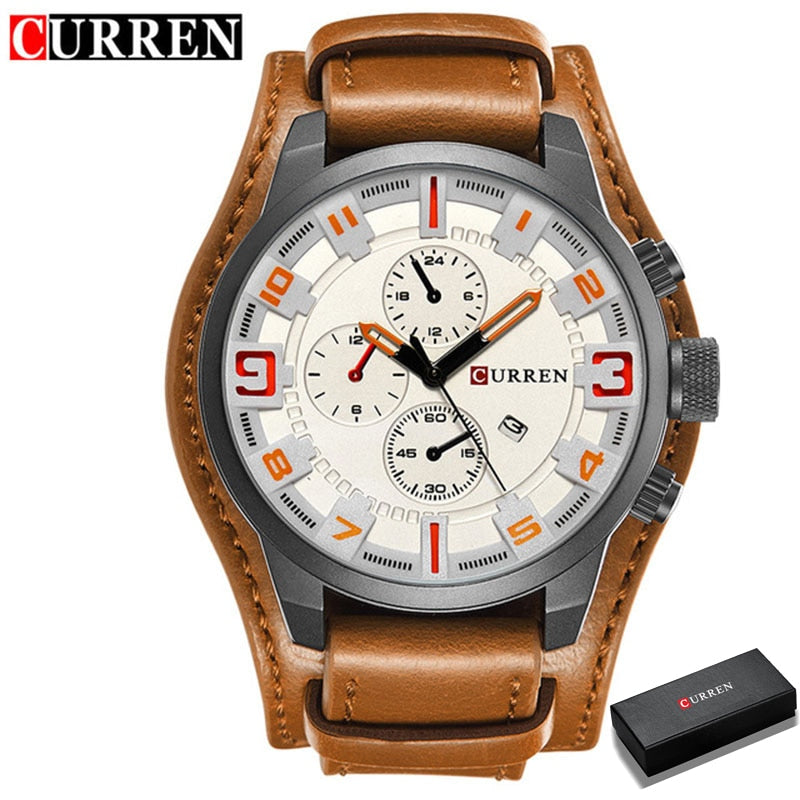 CURREN Hommes Montres Top Marque De Luxe