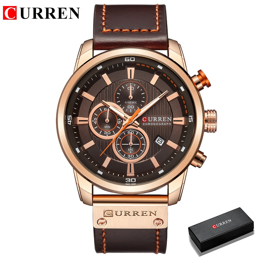 CURREN Mode Date Quartz Hommes