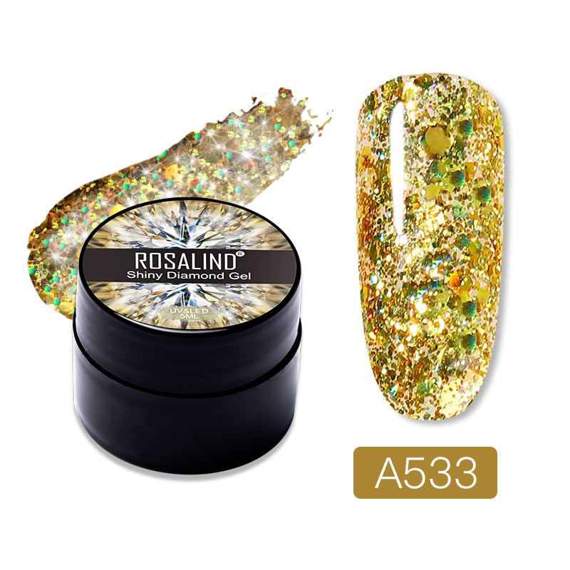 ROSALIND Gel Nail Polish Glitter