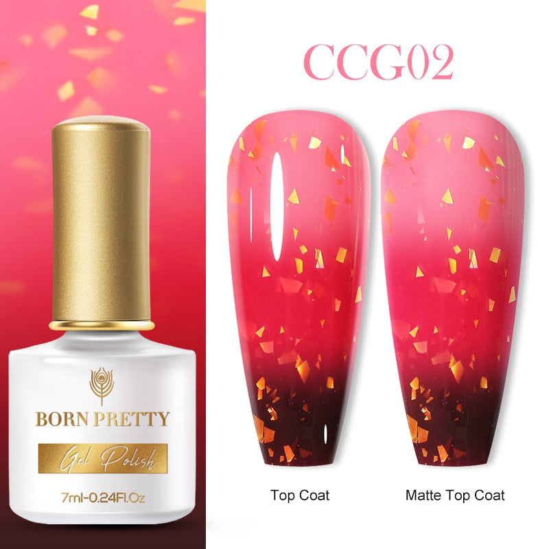 BORN PRETTY Vernis à Ongles Gel Rose Laiteux