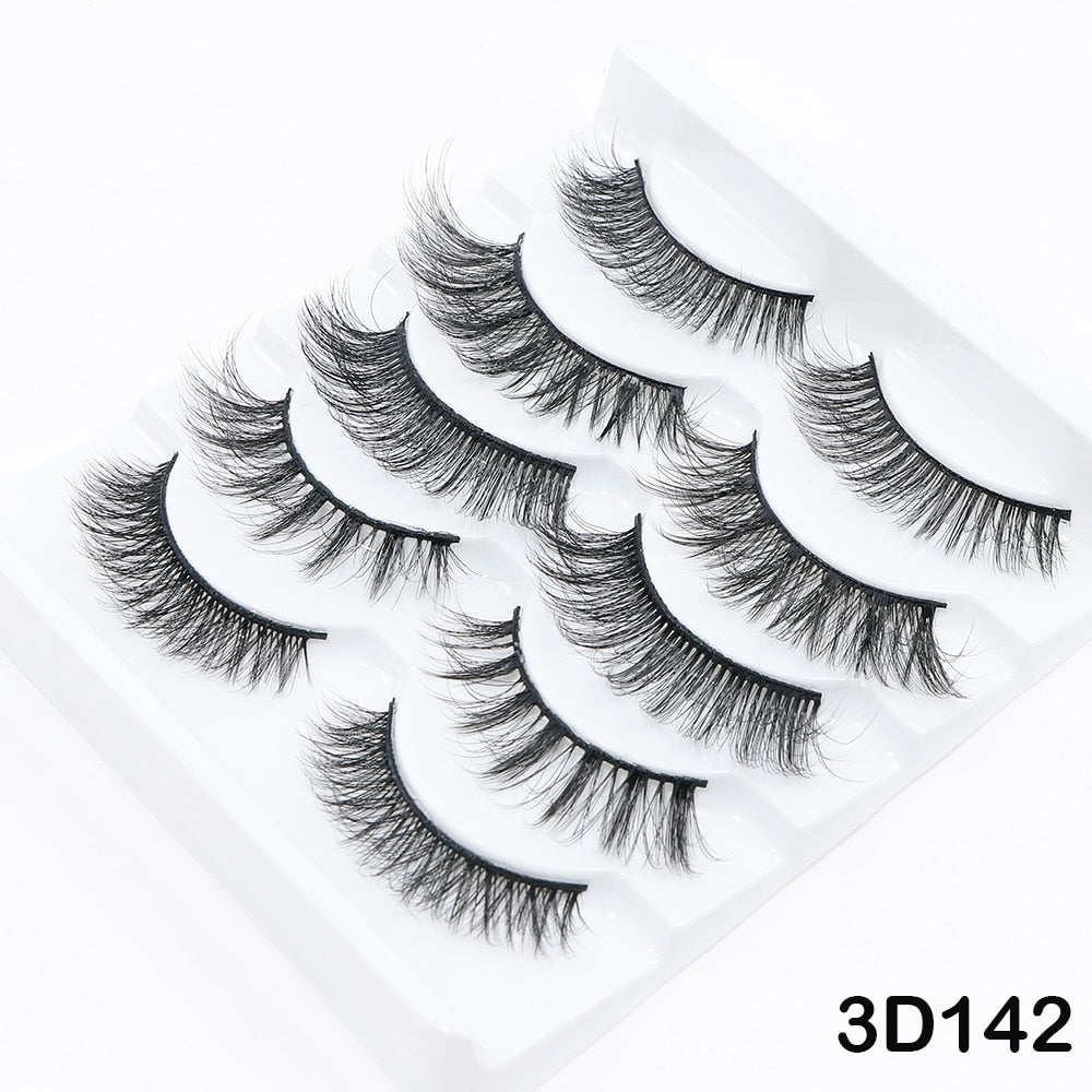 5/10Pairs 3D Mink Lashes Natural Eyelashes