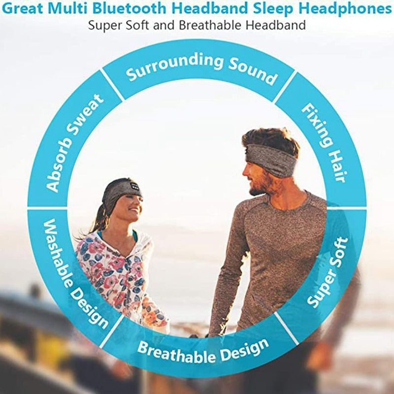 Sleep Mask Bluetooth Sleeping Headband