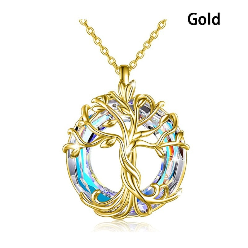 Collier Rond Arbre de Vie