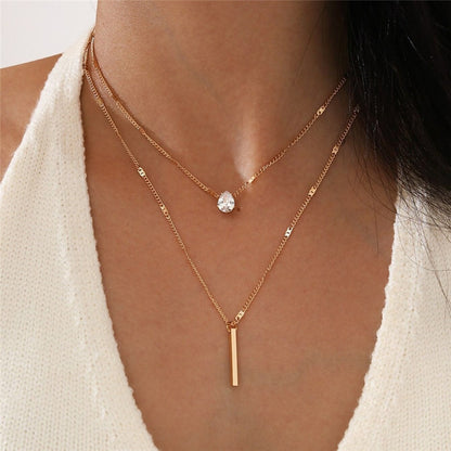 Collier pendentif en cristal simple