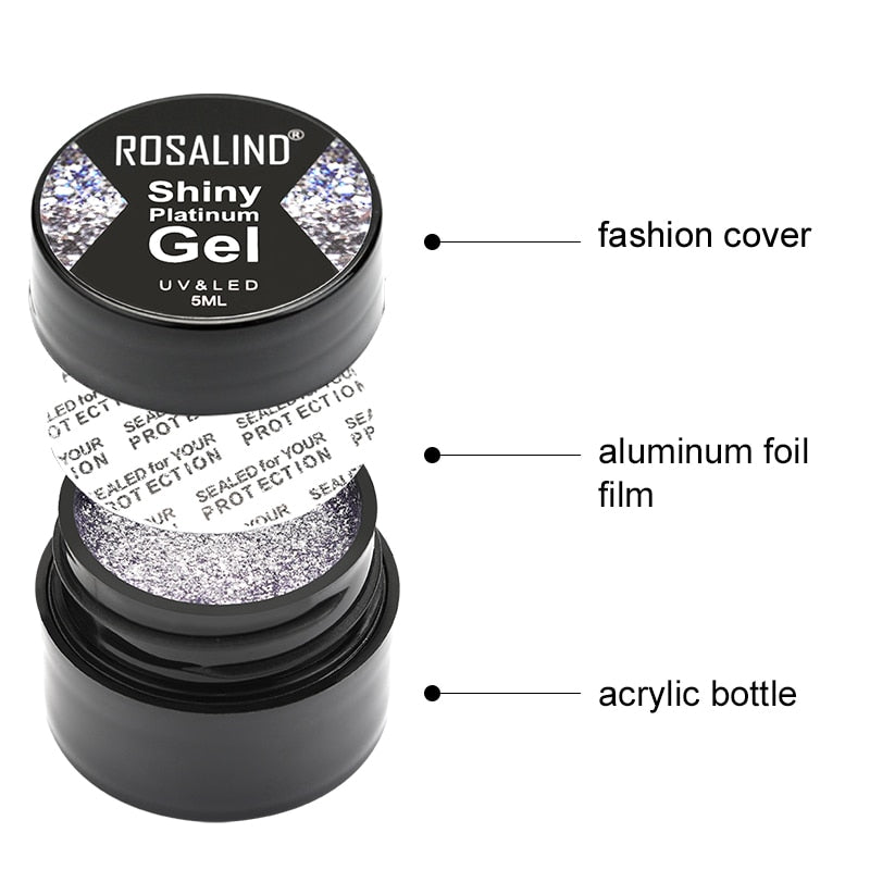 ROSALIND Gel Nail Polish Glitter