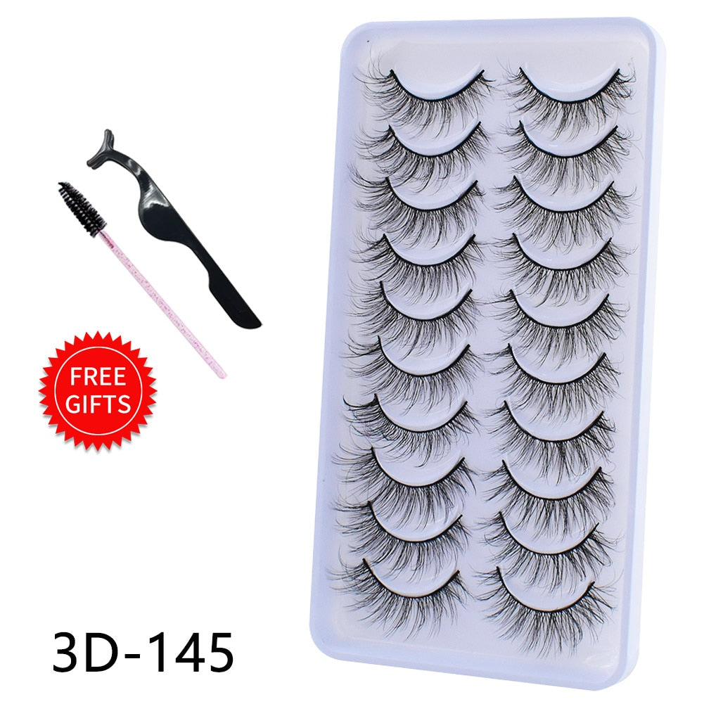 5/10Pairs 3D Mink Lashes Natural Eyelashes