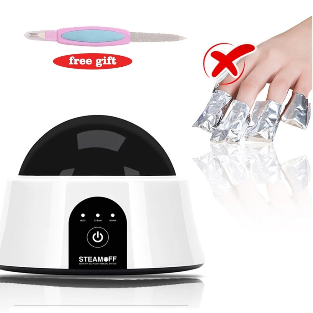 Nail Steamer Steam Off Gel Dissolvant pour vernis à ongles