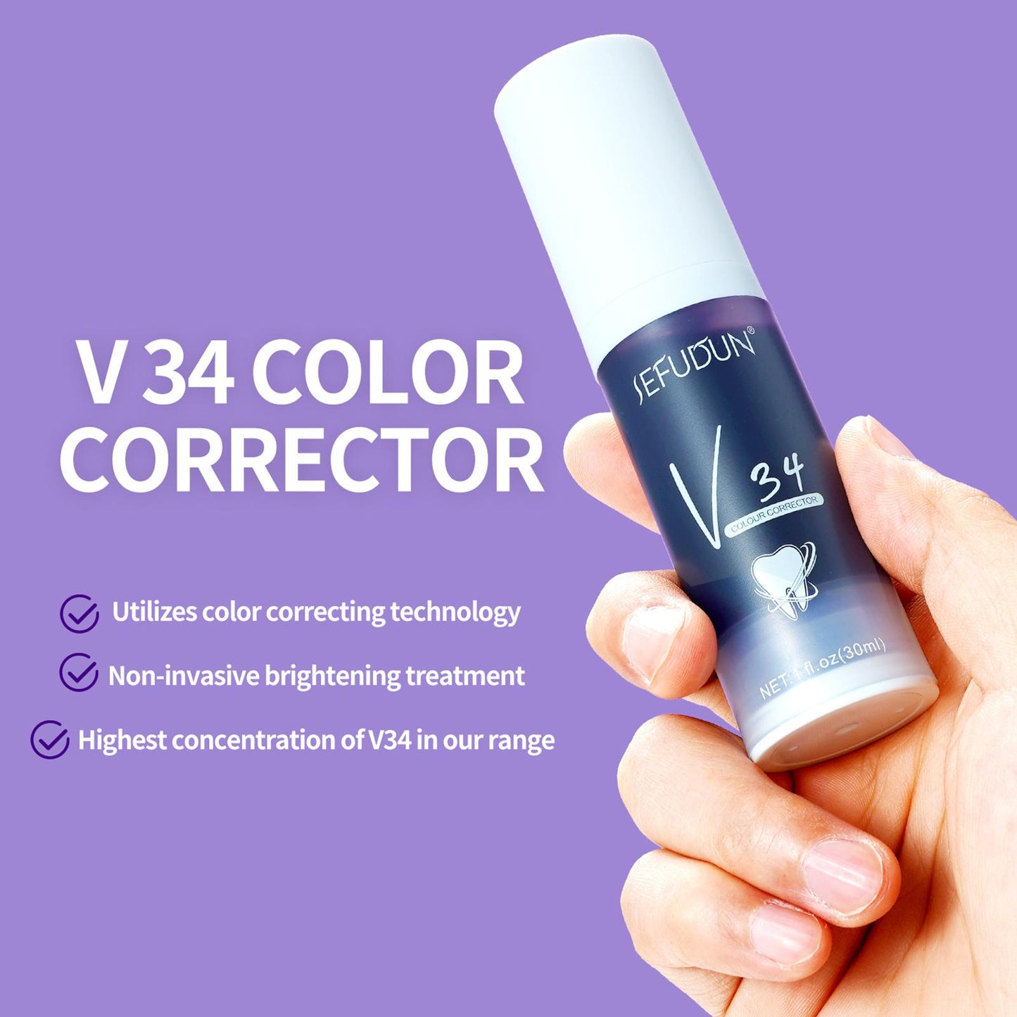 Teeth Whitening Toothpaste V34 Color Tooth Correction