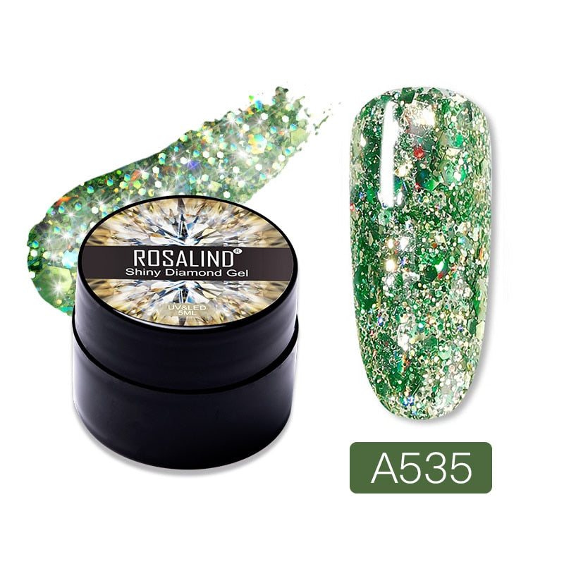 ROSALIND Gel Vernis à Ongles Paillettes