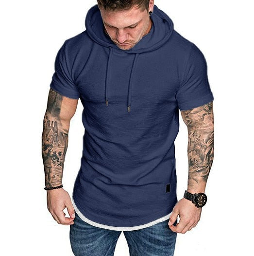 Hoodies Sweatshirts Short Sleeve Men