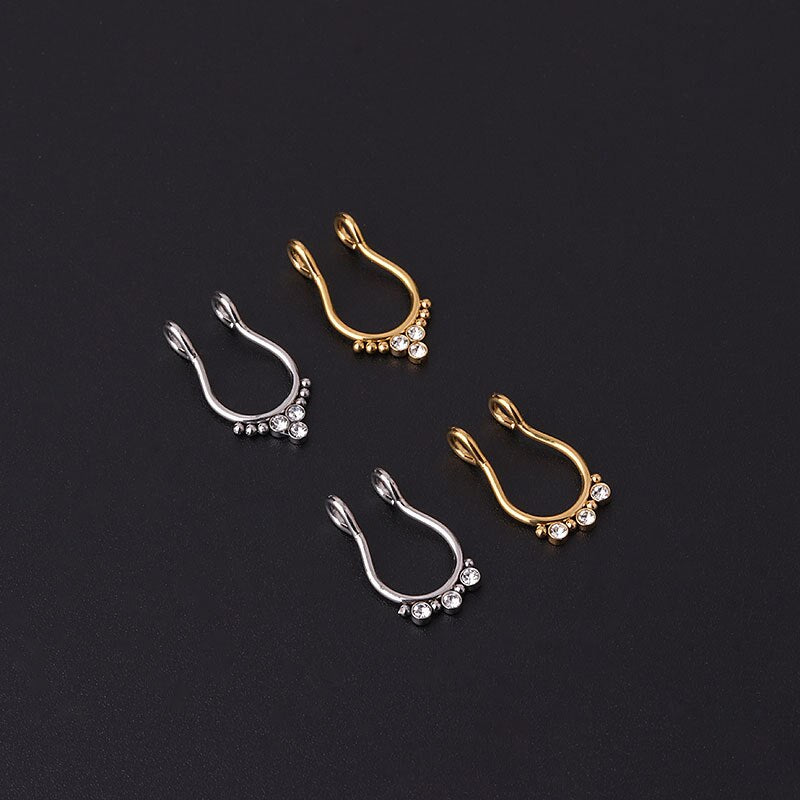 Fake Nose rings for Women U Shape