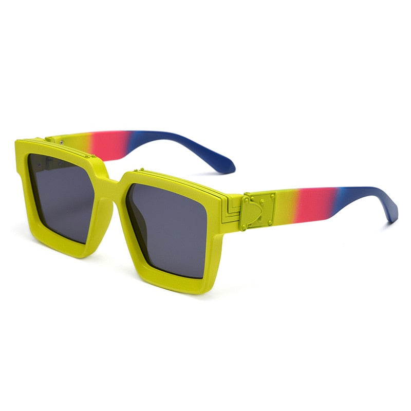 SHAUNA Retro Square Sunglasses