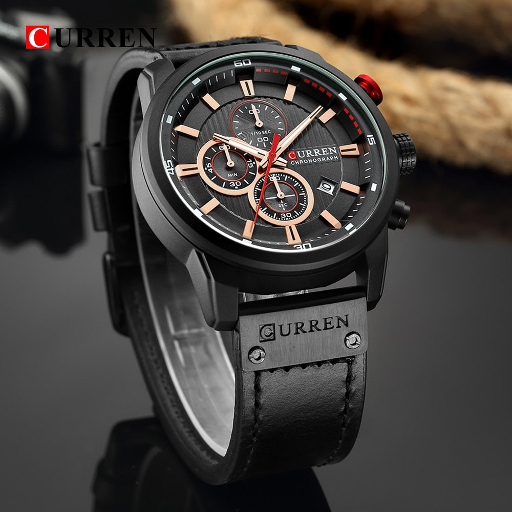 CURREN Mode Date Quartz Hommes