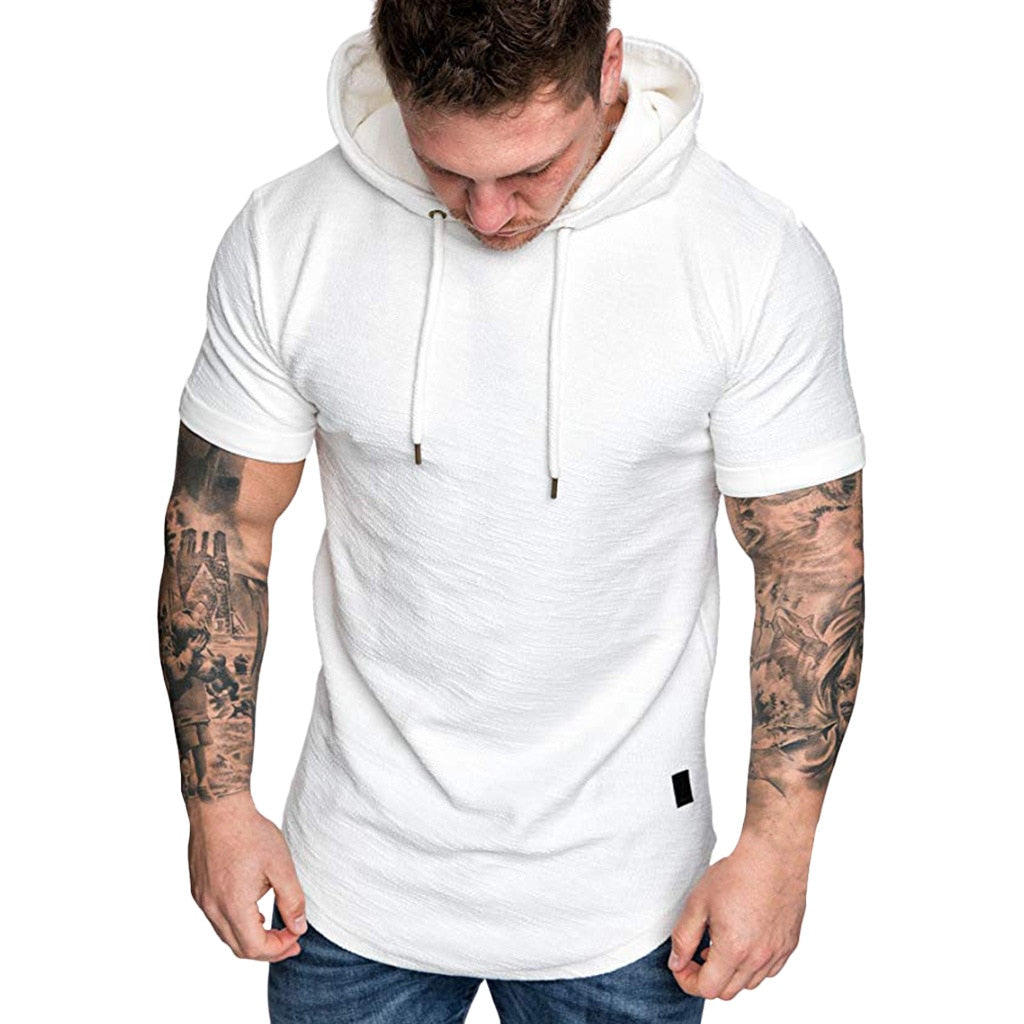 Hoodies Sweatshirts Short Sleeve Men