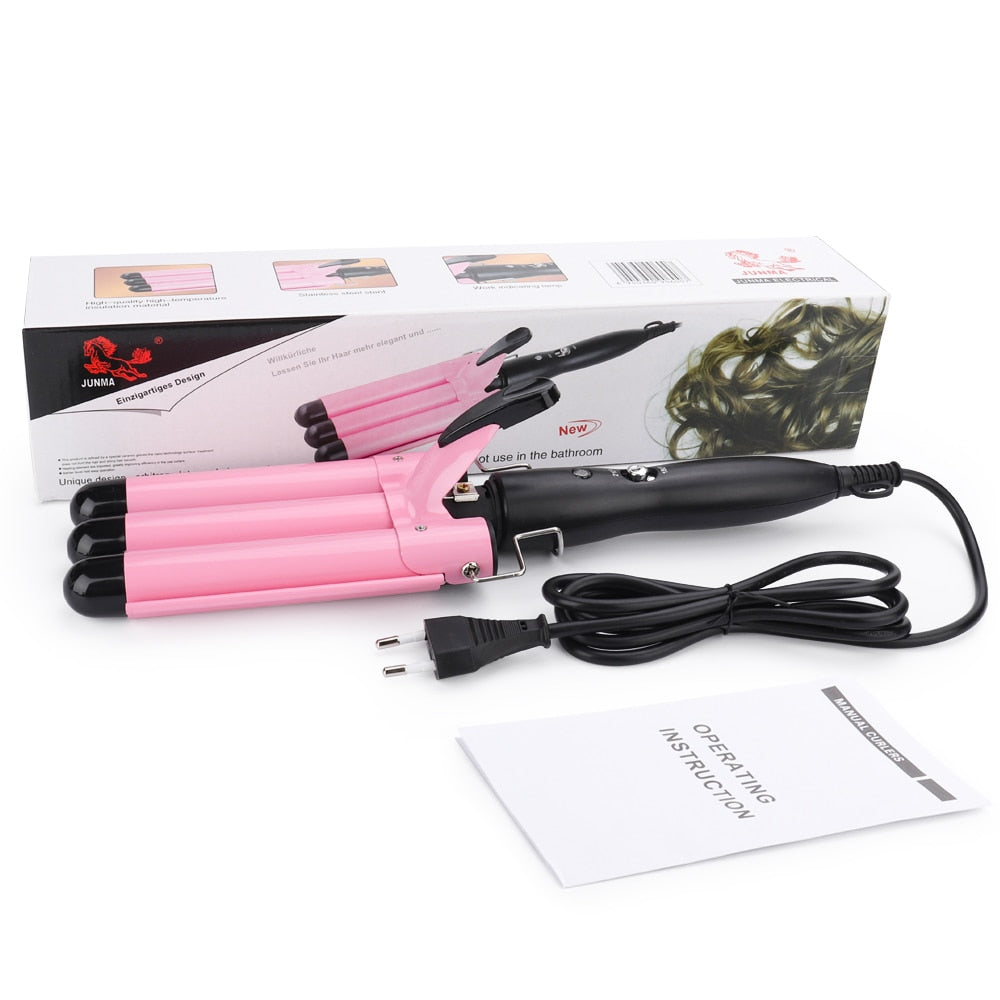 3 Barrels Hair Curling Iron Automatic