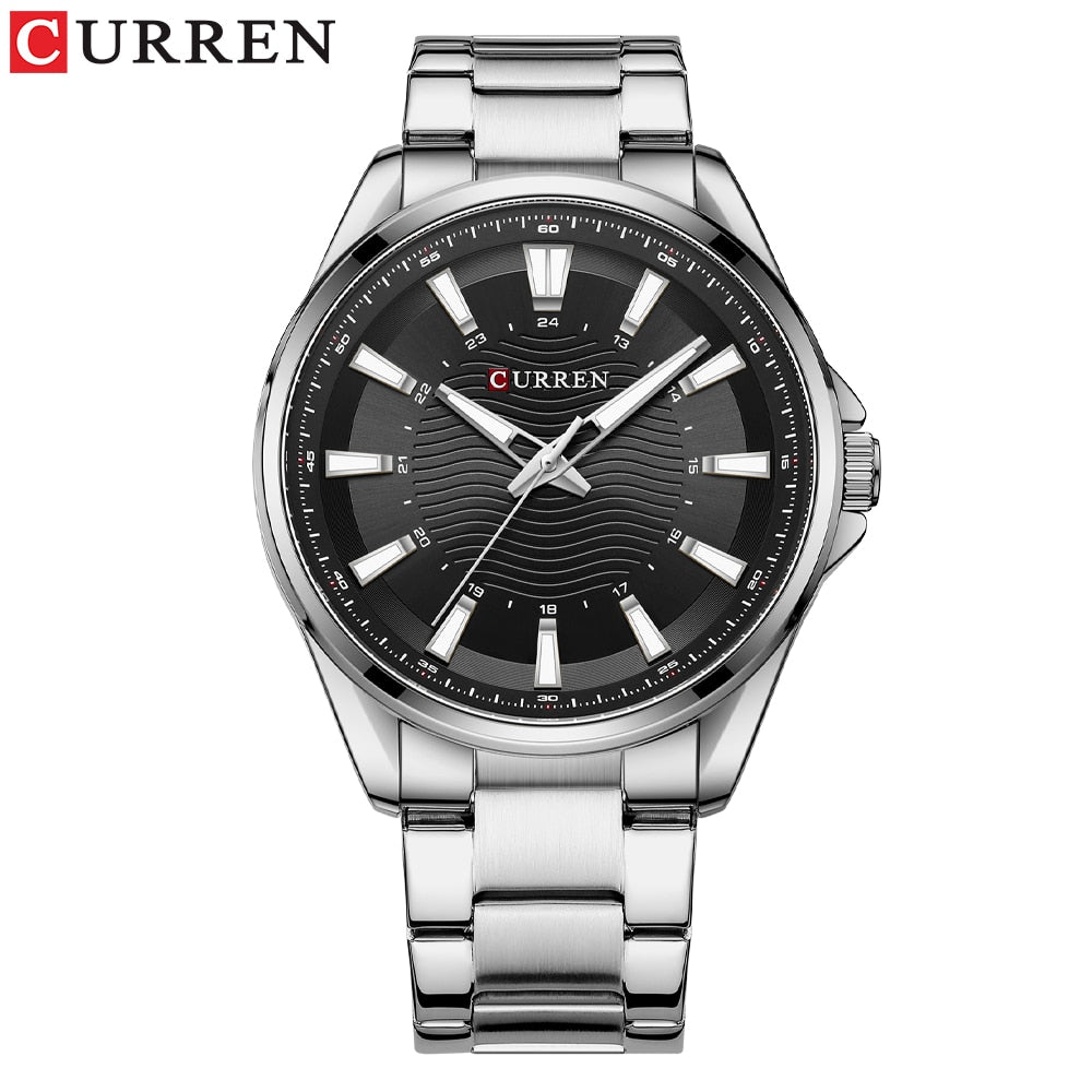 CURREN Classique Simple Acier Inoxydable