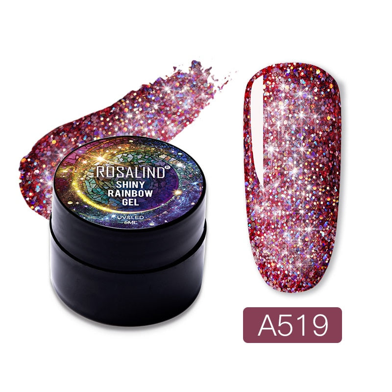 ROSALIND Gel Nail Polish Glitter