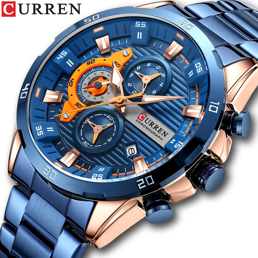 CURREN New Chronograph Men Watches