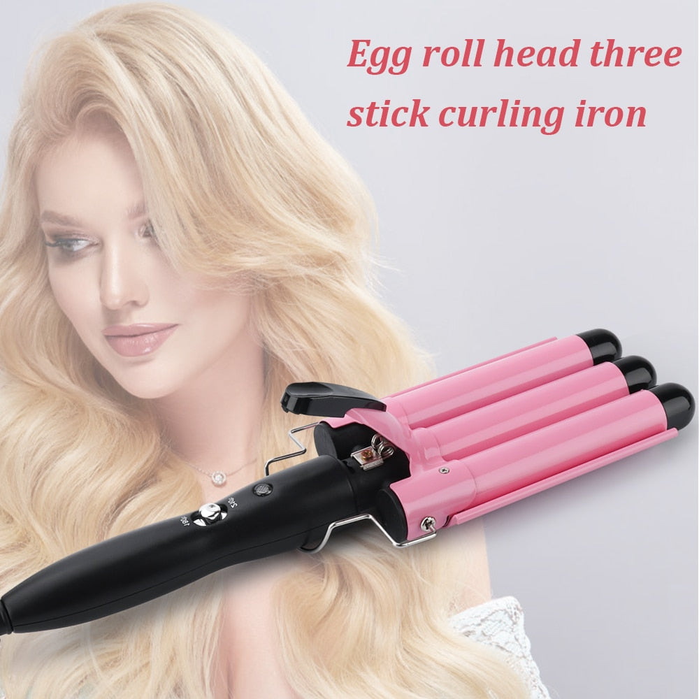 3 Barrels Hair Curling Iron Automatic